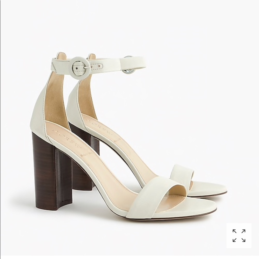 J. Crew Ankle strap stacked-heel sandals (100mm)